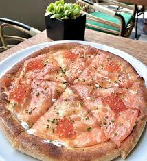 Spago signature dishes Applewood Smoked Salmon Pizza
Australian Wienerschnitzel
Lamb Chops